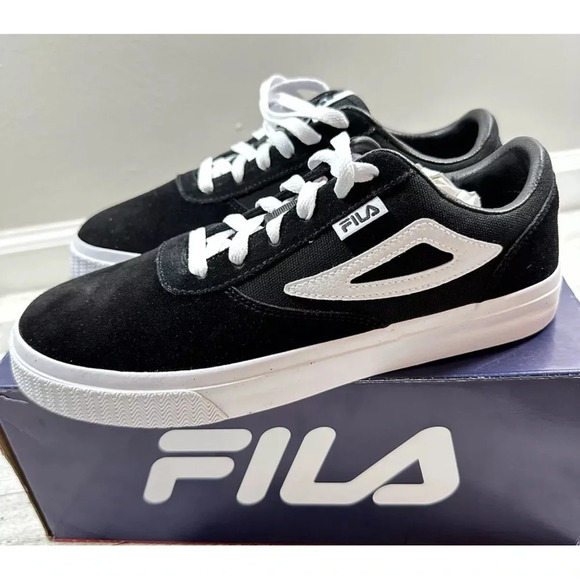 Fila Other - NWOB FILA Men's Boarder FX1 Casual Black Sneakers shoes lace up  Size US 7